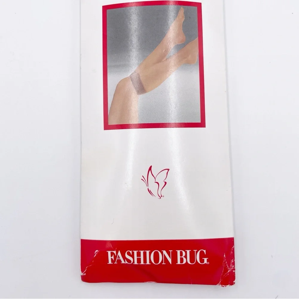 Vintage 90s Fashion Bug Plus Size Day Sheer Knee Highs Socks 100% Nylon 2 Pairs